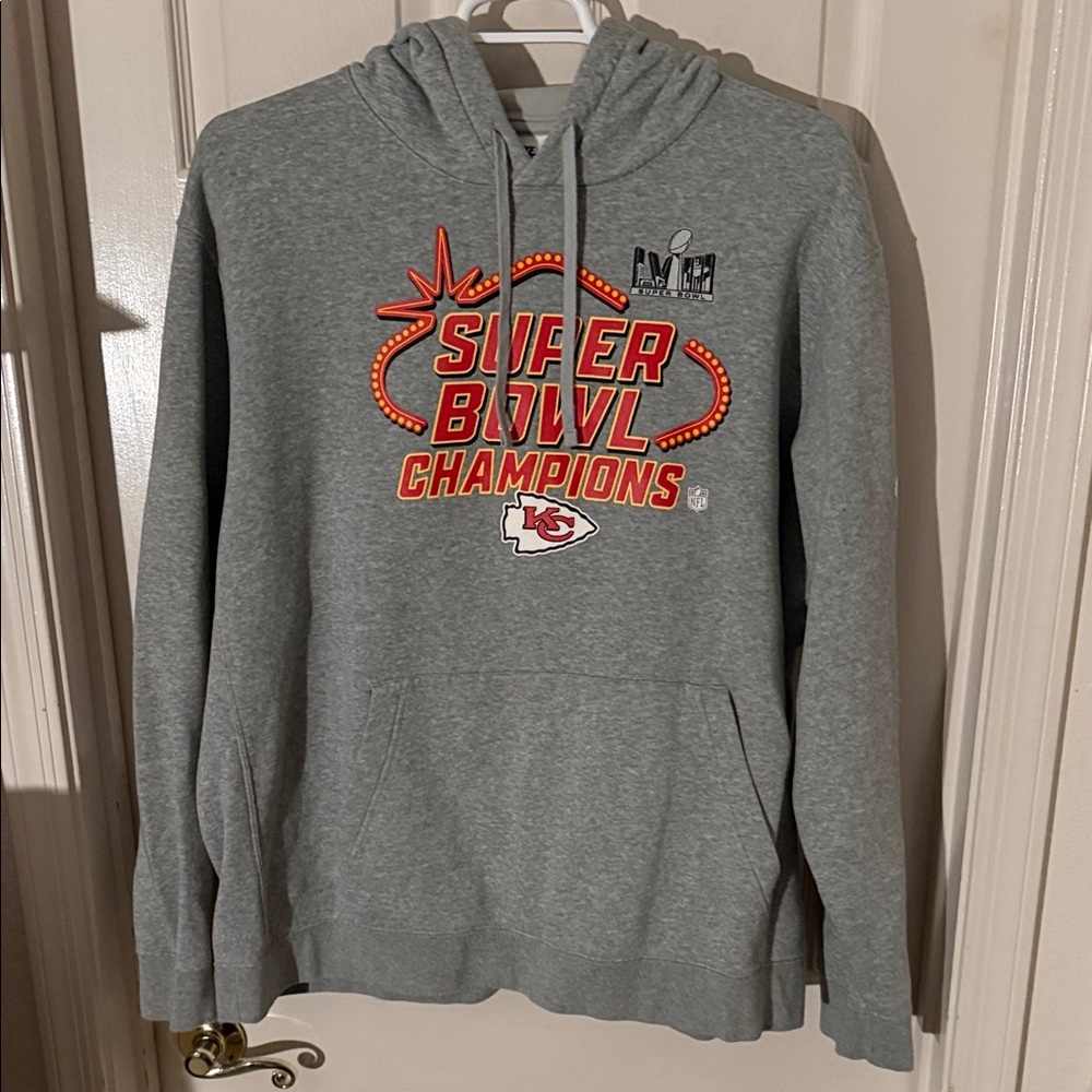 3XL Kansas City Chiefs Super Bowl Champions Gray Nike Hoodie